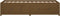 vidaXL - Slaapbank - 75x190 - cm - massief - grenenhout - honingbruin