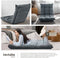 tectake® Snooze - Relaxfauteuil - XXL opvouwbaar met ligfunctie - Verstelbare rugleuning - Grijs