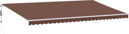 vidaXL - Luifel - automatisch - uittrekbaar - 600x300 - cm - bruin