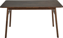 VENTERA - Eettafel - Donkere houtkleur - 140 x 85 cm - Rubberhout