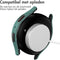 imoshion Screenprotector - Geschikt voor Samsung Galaxy Watch 6 44mm - Full Cover Hard Case / Beschermend Hoesje - Donkergroen