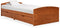 vidaXL - Bedframe - met - 2 - lades - massief - grenenhout - honingbruin - 90x200 - cm