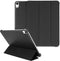 Selencia Tablet Hoes Geschikt voor iPad Air 5 (2022) /iPad Air 11 inch (2024) M2 / iPad Air 4 (2020) - Selencia Nuria Vegan Lederen Trifold Bookcase - Zwart