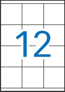 Apli laser A4 etiketten 70x67.7 mm 1200