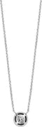 TI SENTO Dames Ketting - 925 zilver - Zirconia wit - Maat 42 - 3845ZI