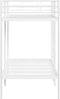 vidaXL - Stapelbed - zonder - matras - 100x190 - cm - staal - wit