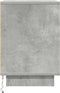 vidaXL - Nachtkastjes - met - LED-verlichting - 2 - st - 38x34x50 - cm - betongrijs