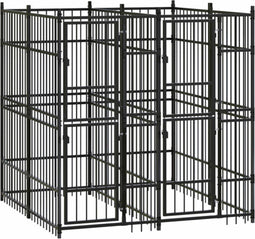 vidaXL - Hondenkennel - 3,69 - m² - staal