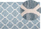 YALOVA - Laagpolig vloerkleed - Blauw - 140 x 200 cm - Wol
