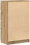 vidaXL - Dressoir - 60x35x98,5 - cm - bewerkt - hout - artisanaal - eikenkleur