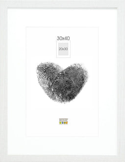 Deknudt Frames fotolijst - wit met passe-partout - 20x30 / 30x40 cm