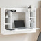 vidaXL - Wandbureau - 105x48x75 - cm - bewerkt - hout - wit