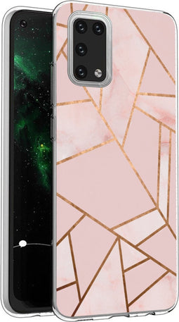 iMoshion Hoesje Geschikt voor Samsung Galaxy A02s Hoesje Siliconen - iMoshion Design hoesje - Roze / Meerkleurig / Goud / Pink Graphic