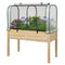 coast Mini-Kas - Draagbare Tuinkas - PE Afdekking 118×55×60 cm - Wit/Groen