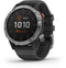Garmin fēnix 6 Solar - Smartwatch - Zonne-energie - Zilver (Zwart)