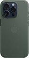 Apple iPhone 15 Pro - FineWoven Case met MagSafe - Imitatiesuède - Evergreen