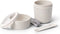 Amuse Morning & Noon Bowl + Spork & Spork en Rekker - Ontbijtkom - Lunchbox met vork/lepel - 2 Compartimenten - Lekvrij- Zand - 450 + 150 ml