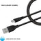 Mobiparts Wall Charger Dual USB-C/USB-A with Micro USB Kabel - Zwart