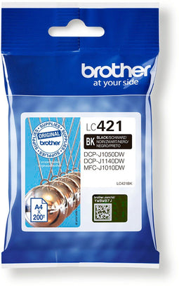 Brother LC-421BK - Originele inkt cartridge - 200 pagina's - Zwart