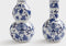 Vaasjes set - 20 cm - &klevering - vazen - Delfts blauw - cadeau vrouw verjaardag - cadeau vrouw populair