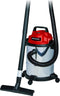 Einhell TC-VC 1815 S - Nat- en droogzuiger - 1250 watt - 15 liter roestvrijstalen reservoir