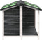 vidaXL - Hondenhok - 96x87x80,5 - cm - massief - grenenhout - grijs