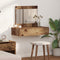 vidaXL - Wandgemonteerde - Kaptafel - Oud - Hout - 83x40x70 - cm