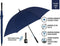 Perletti Paraplu Golf Windproef 102 X 132 Cm Microvezel Navy