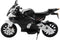 BMW S1000 Motor 12 V - Zwart, Wit - Elektrische Motorfiets voor Kinderen - Motor - BMW - Rubberen EVA Banden - Kunst Lederen Zitje