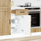 vidaXL - Keuken - onderkast - Lucca - bewerkt - hout - artisanaal - eikenkleur