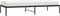 vidaXL - Bedframe - metaal - zwart - 90x200 - cm