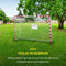 Dunlop Voetbaldoel - Voetbal Goal 300 x 200 x 110 cm - Metaal - Wit/Rood - Snelle Montage - Inclusief 7 Grondhaken