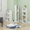 Woltu Boekenkast SK003ws4 4 Vakken - Wit Spaanplaat - 30 x 24 x 106 cm