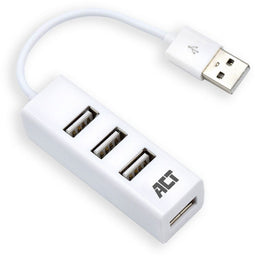 ACT AC6200 - USB Hub 4 poort - 4x USB 2.0 type-A - Wit