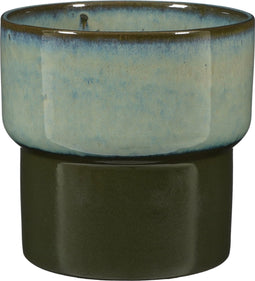 Mica Decorations Aster Bloempot - H20 x Ø22 cm - Stoneware - Groen