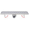 vidaXL - Douchegoot - rechthoekig - 530x140mm - roestvrij - staal