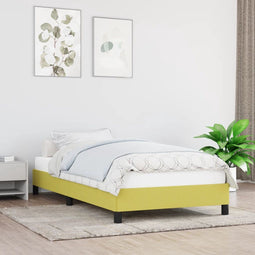 vidaXL - Bedframe - stof - groen - 80x200 - cm