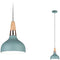Paulmann Juna - Hanglamp E14 max. 20W dimbaar - Softgroen Koper Hout