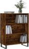 vidaXL - Schappenkast - 69,5x32,5x90 - cm - bewerkt - hout - gerookt - eikenkleurig