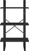 vidaXL - Opbergrek - 60x30x105 - cm - massief - grenenhout - zwart