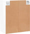 vidaXL - Wandkast - 60x31x70 - cm - bewerkt - hout - hoogglans - wit