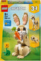 LEGO Creator 3in1 Lief konijn dieren - 31162
