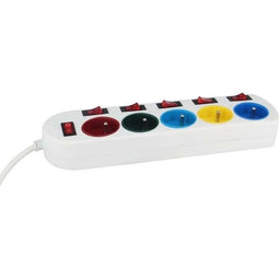Stekkerdoos - GAO - 5 stopcontacten - Met schakelaars, 16A, 230V