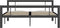vidaXL - Bedframe - Metalen constructie - 160x200 cm - Grijs en wit