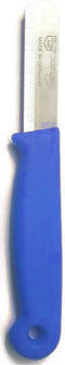 Solingen Safety Schilmesje - RVS Glad met Ronde Top - 15 cm - Blauw - 500 stuks