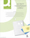 Klevende etiketten Q-Connect KF00228 Transparant