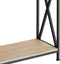 tectake® Tacoma - Consoletafel - Industrieel design - Zwart metalen frame - Afmeting (LxBxH) 100 x 35 x 80,5 cm - Lichtbruin