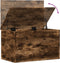 vidaXL - Opbergbox - 60x35x35 - cm - bewerkt - hout - gerookt - eikenkleurig