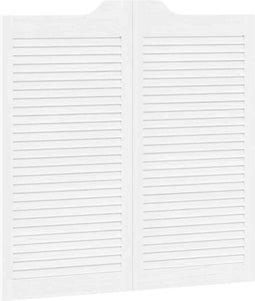 vidaXL - Draaideuren - louvre - design - 1-paar - 100x100 - cm - wit