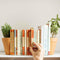 Suck UK Bloempot Boekensteun - Set van 2 Halve Bloempotten - Bruin